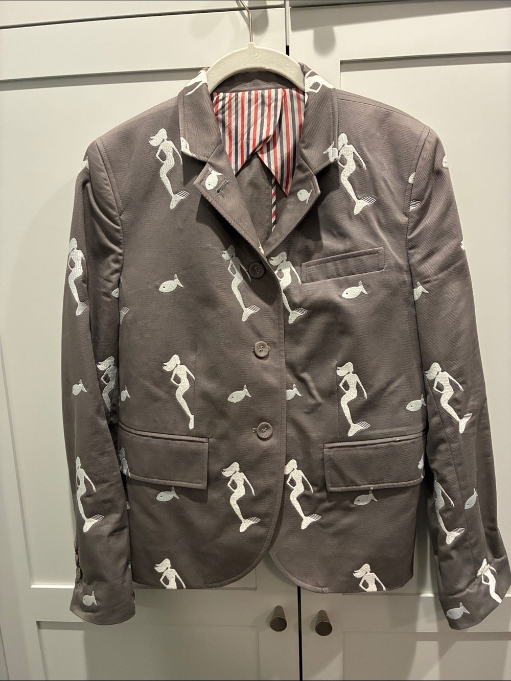 SUPER RARE Thom Browne Women’s Embroidered Mermaid Blazer